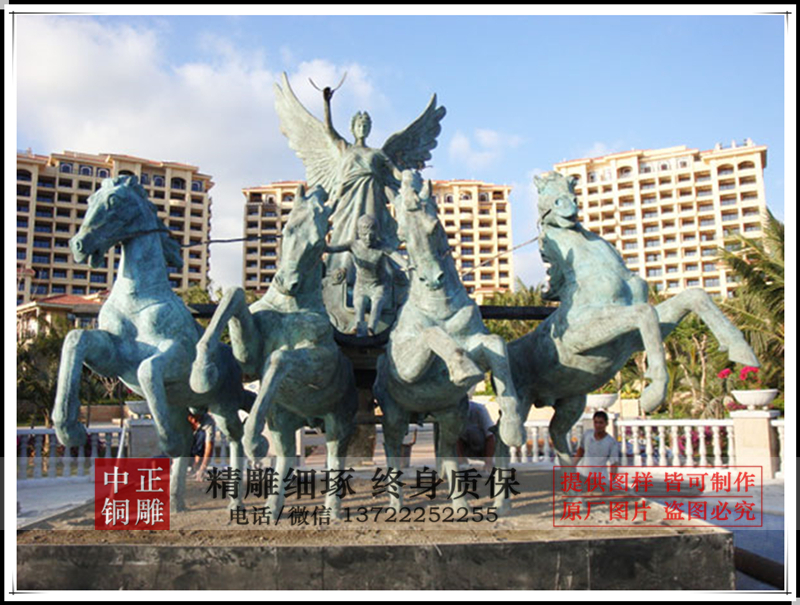 阿波羅戰(zhàn)車銅雕塑|太陽神戰(zhàn)車銅雕像