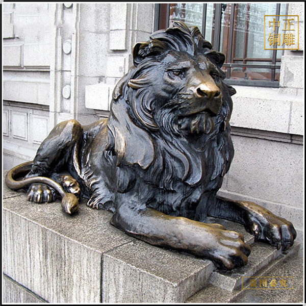 動(dòng)物銅獅子雕塑
