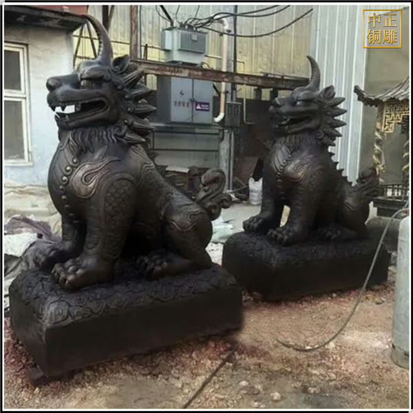 神獸銅獬豸動(dòng)物雕塑